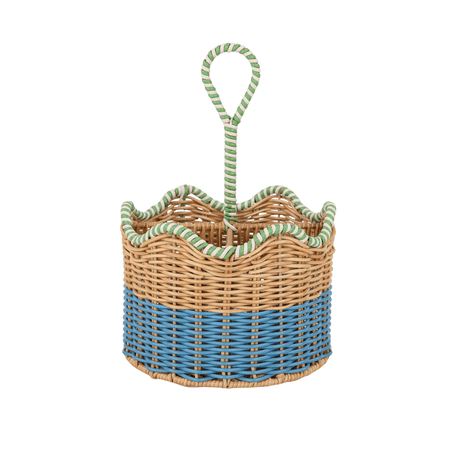 Beautiful Two-Tone Rattan Caddy by Drew Barrymore