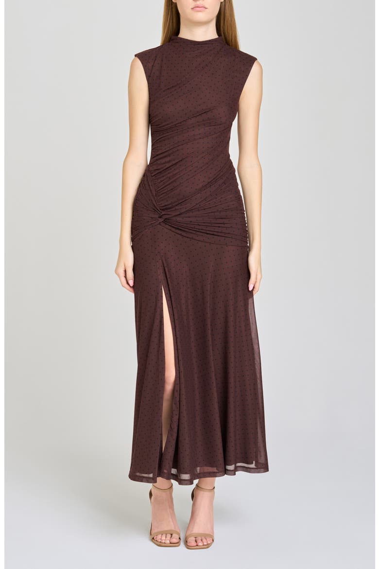Sarielle Polka Dot Midi Dress
