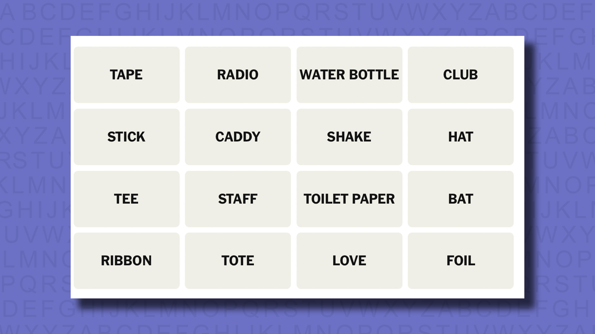 NYT Connections hints for game 719 on a purple background