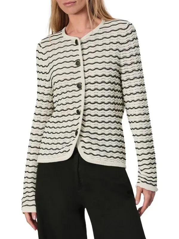 Rag & Bone, Elisa Wavy Striped Cardigan