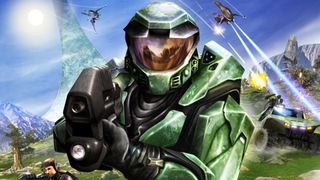 Master Chief from Halo 1's cover