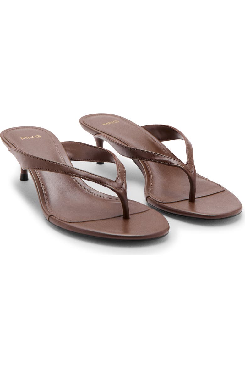Kitten Heel Thong Sandal