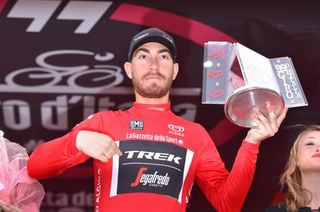 Giacomo Nizzolo missed out on a stage win but won consecutive red jerseys