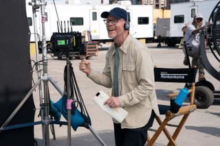 Ron Howard as himself, standing behind a camera on a film set, in 'Only Murders in the Building' season 4