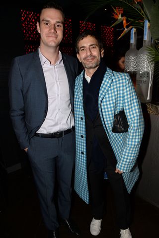 Cooper Hefner And Marc Jacobs At The Playboy 60th Anniversary Party