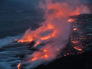 eruption at Kilauea volcano