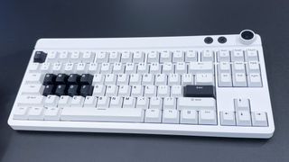 A photo from Gamescom 2024 showing a Pulsar keyboard