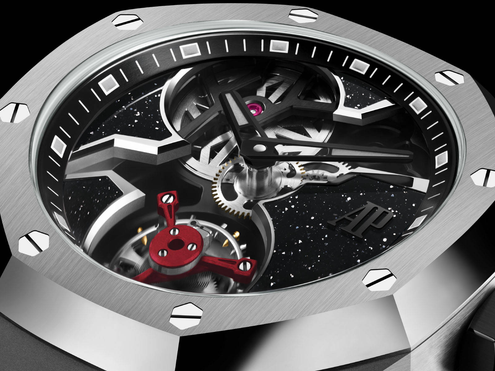audemars piguet watch with red strap