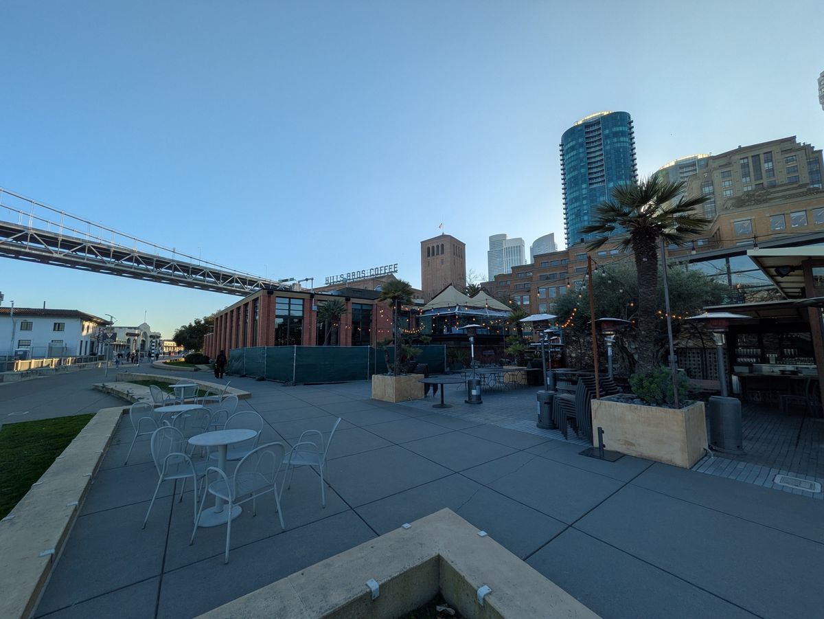 Embarcadeo walkway ultrawide shot by Pixel 8a