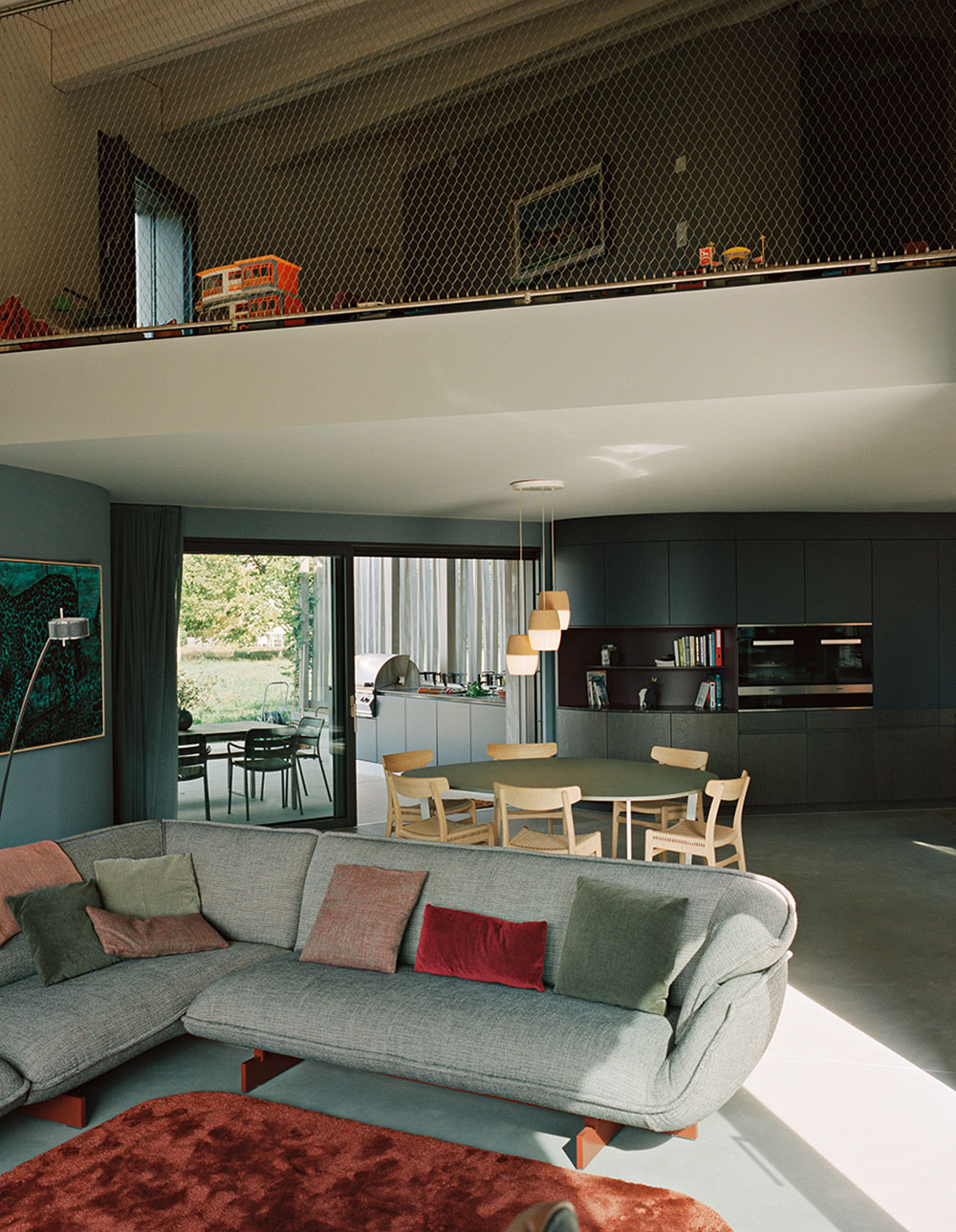 Sofa with carpet