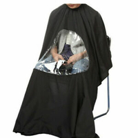 Hair Cutting Cape Salon Hairdressing Hairdresser VIEWING WINDOW Barber Cloth | $6.19