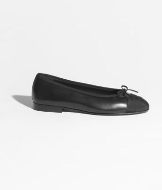 Chanel, Lambskin 
Grosgrain Ballet Flats