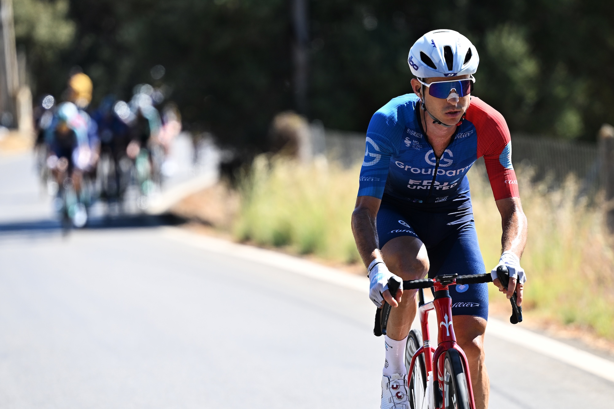 Rudy Molard of France and Team Groupama - FDJ United attacks
