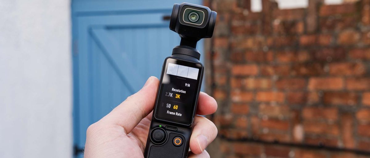 DJI Osmo Pocket 3 held in hand