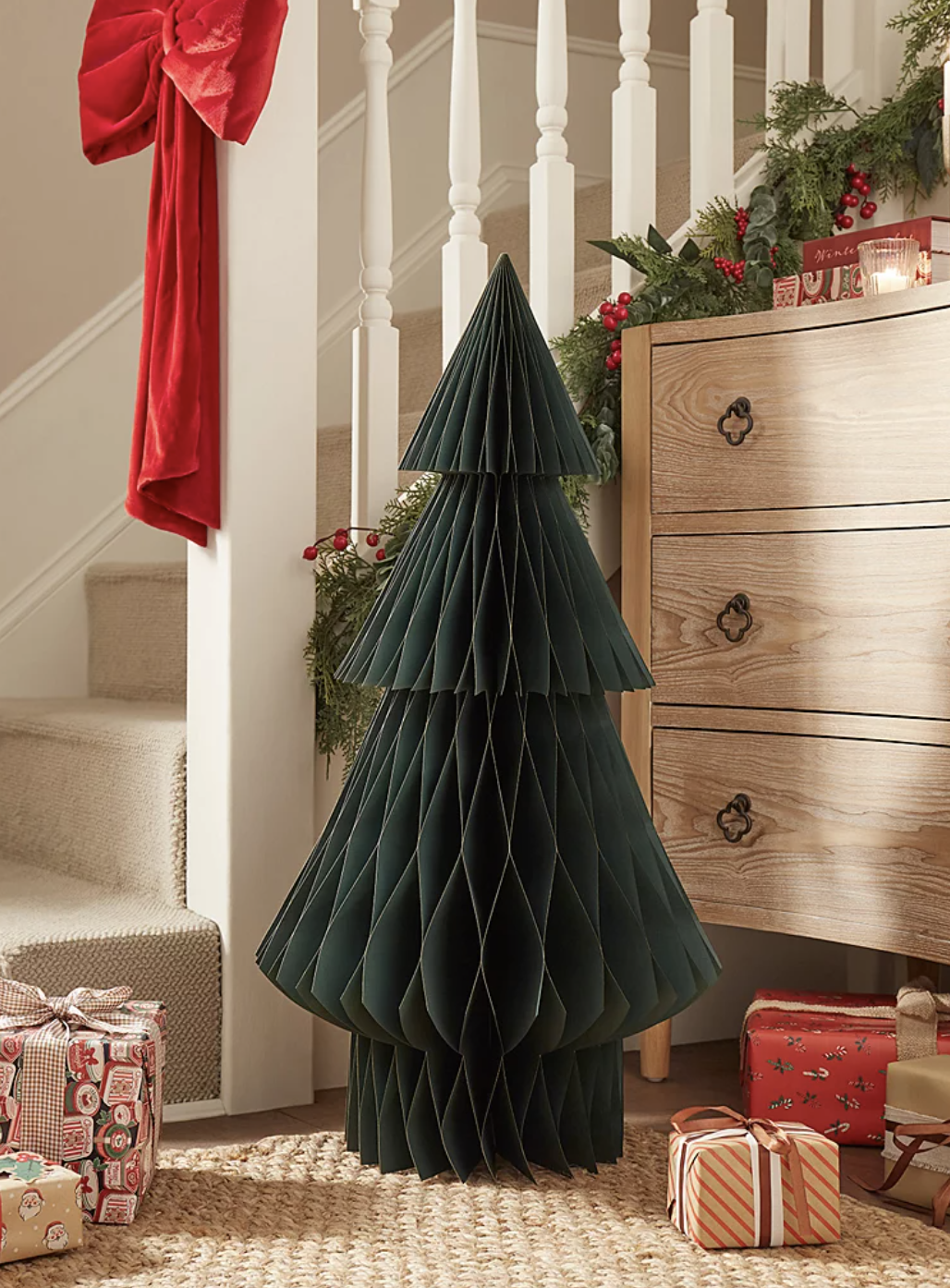 George at Asda, Green Honeycomb Christmas Tree