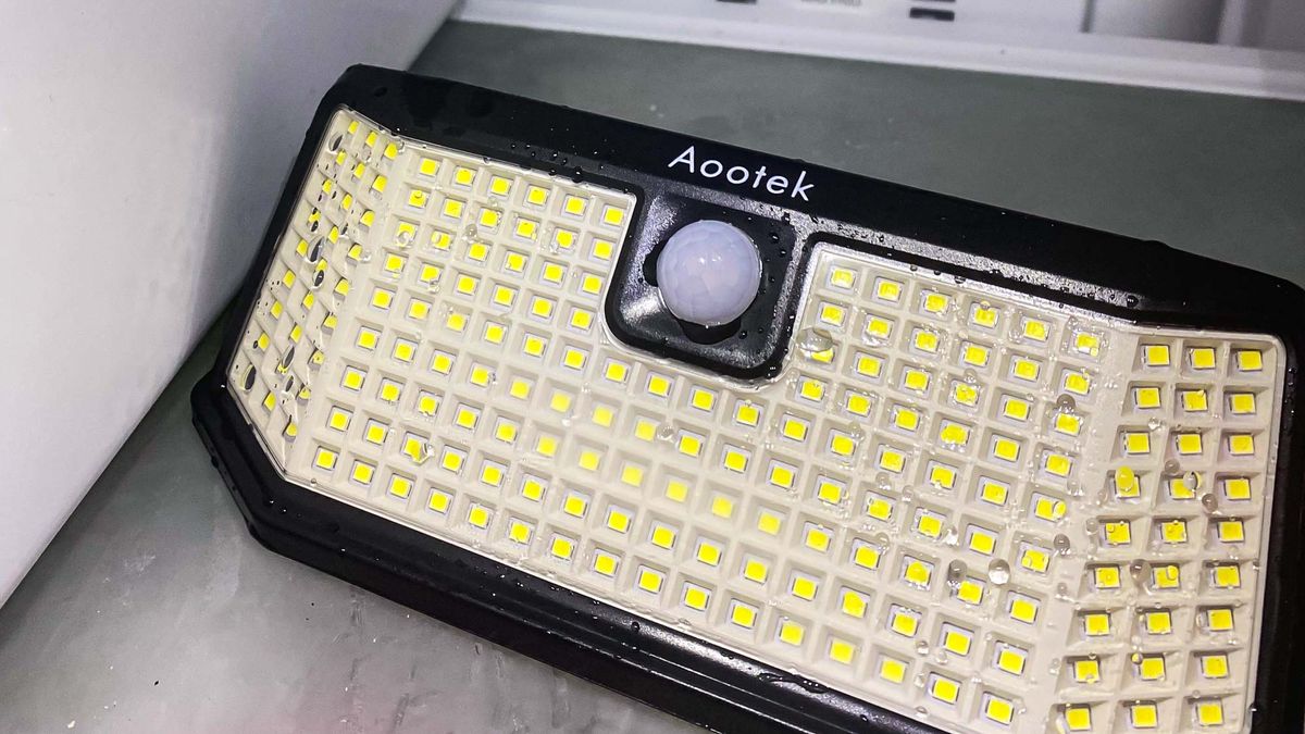 Aootek Solar Outdoor Flood Lights review Tom's Guide