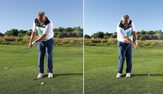 Chipping drill for improved technique around the greens