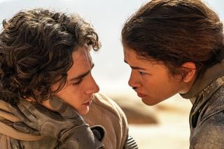 Timothée Chalamet and Zendaya in a still from Dune: Part Two