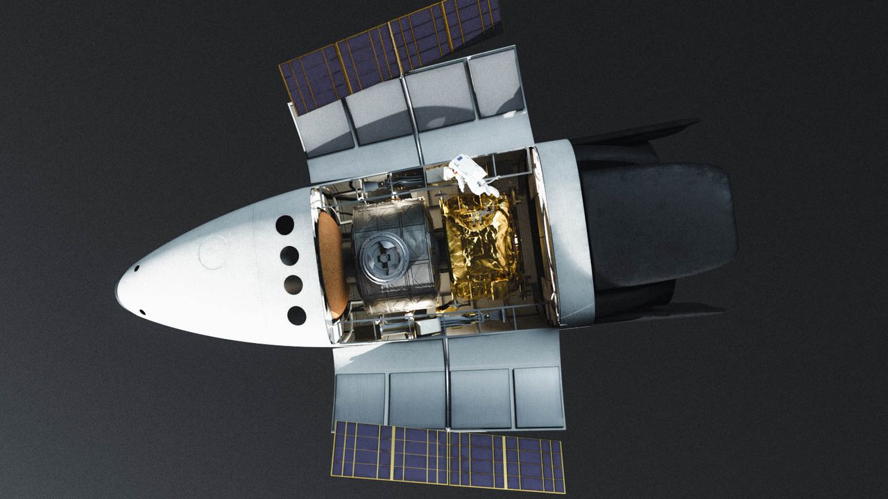 cutaway of upper rocket stage