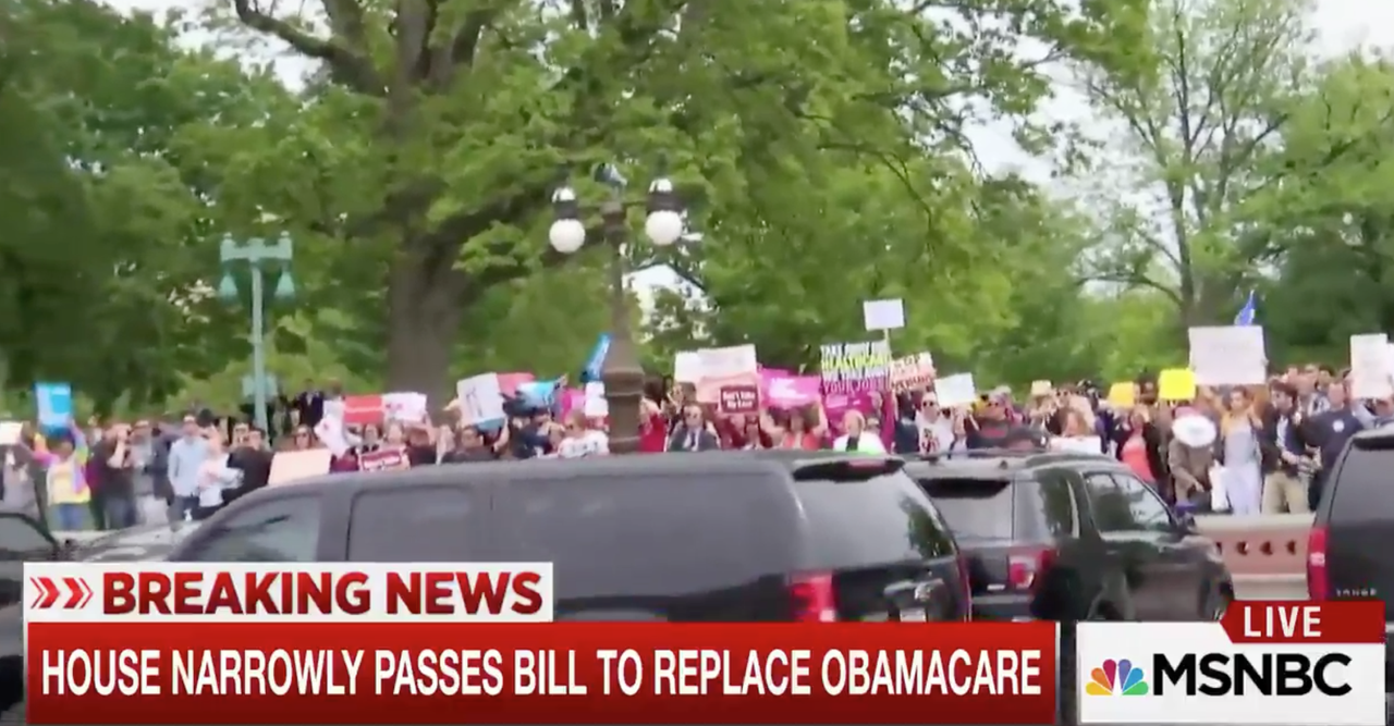 House Republicans are met with cries of &amp;quot;shame.&amp;quot;