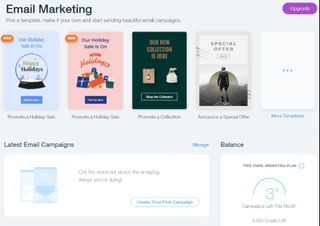Wix Ascend: email marketing
