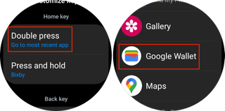 Set Google Wallet as default for double-press on Galaxy Watch 5