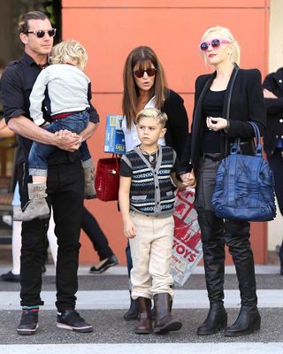 Kingston Rossdale with a new haircut.