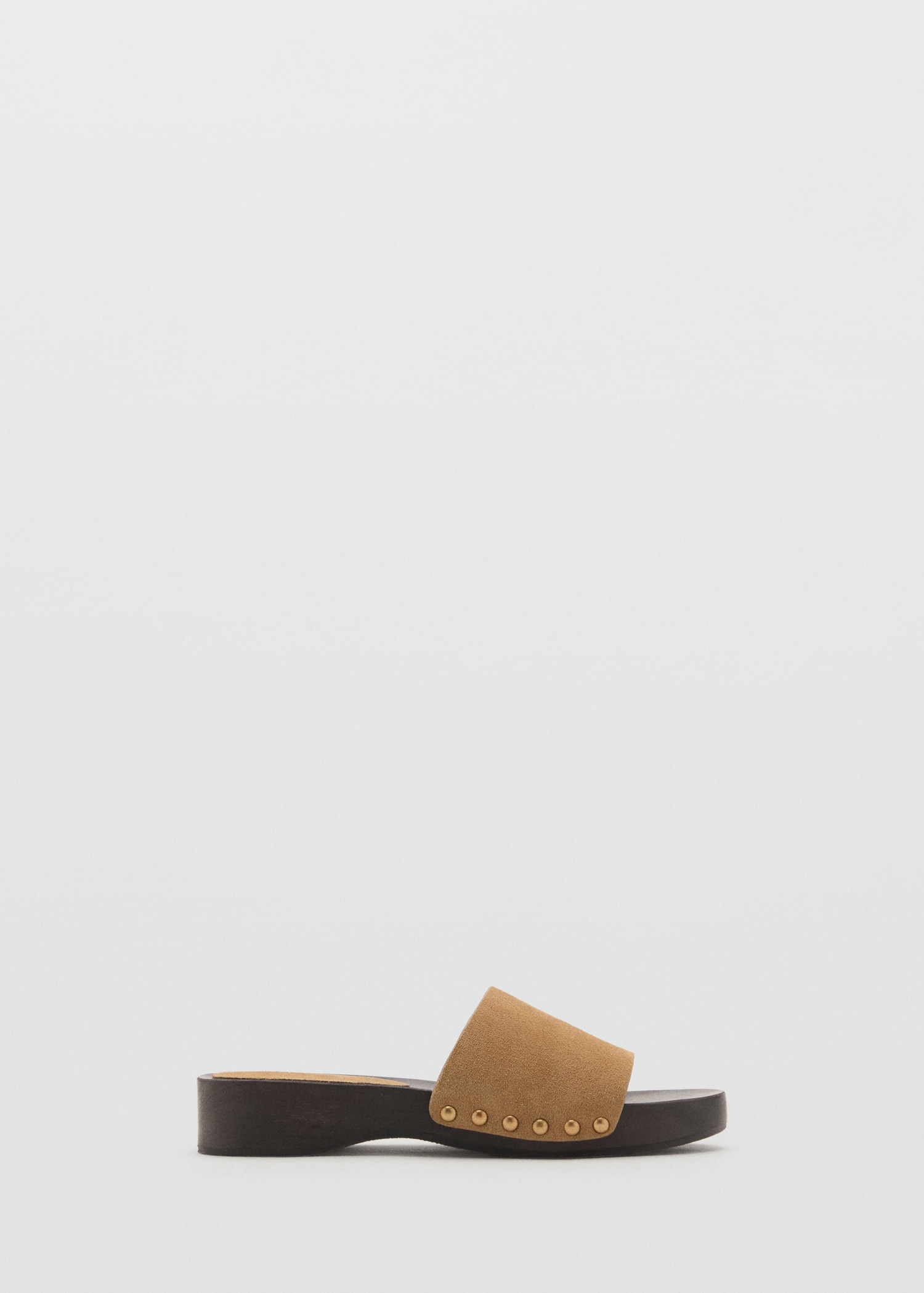 Suede Sandals With Wooden Sole - Women | Mango United Kingdom