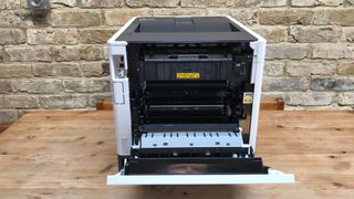 Printer with front flap open