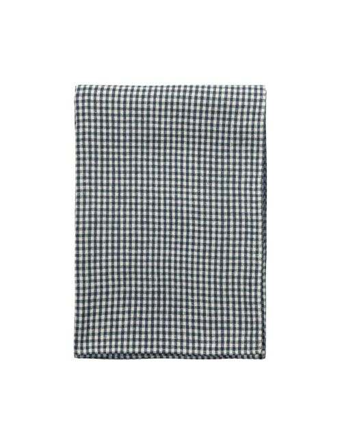 Gingham Check Linen Tablecloth
