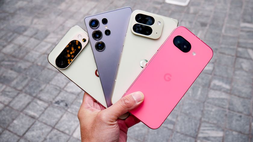 A bunch of the best Android phones held in the hand.