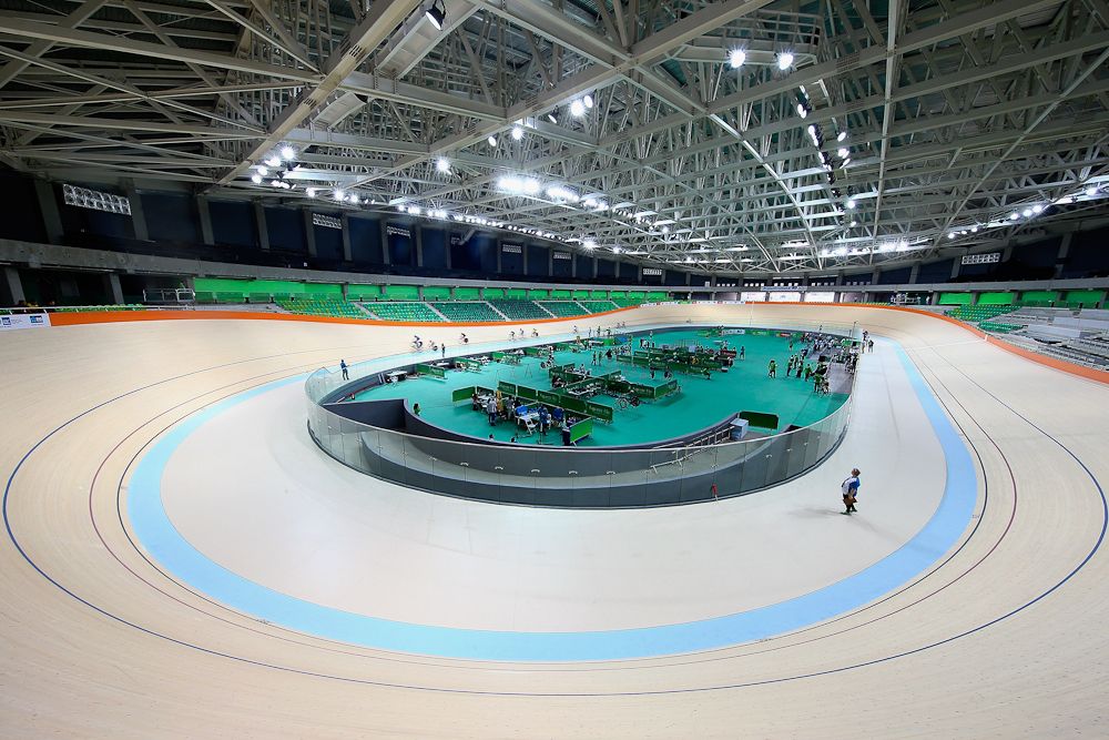 The Olympic Velodrome in Rio.