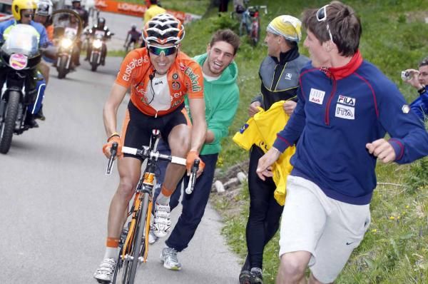 Igor Anton (Euskaltel-Euskadi) on the Zoncolan.