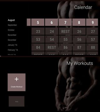 365 Body Workout Calendar and My Workouts
