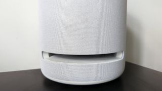 Amazon Echo Studio (2022) review: close up of speaker base