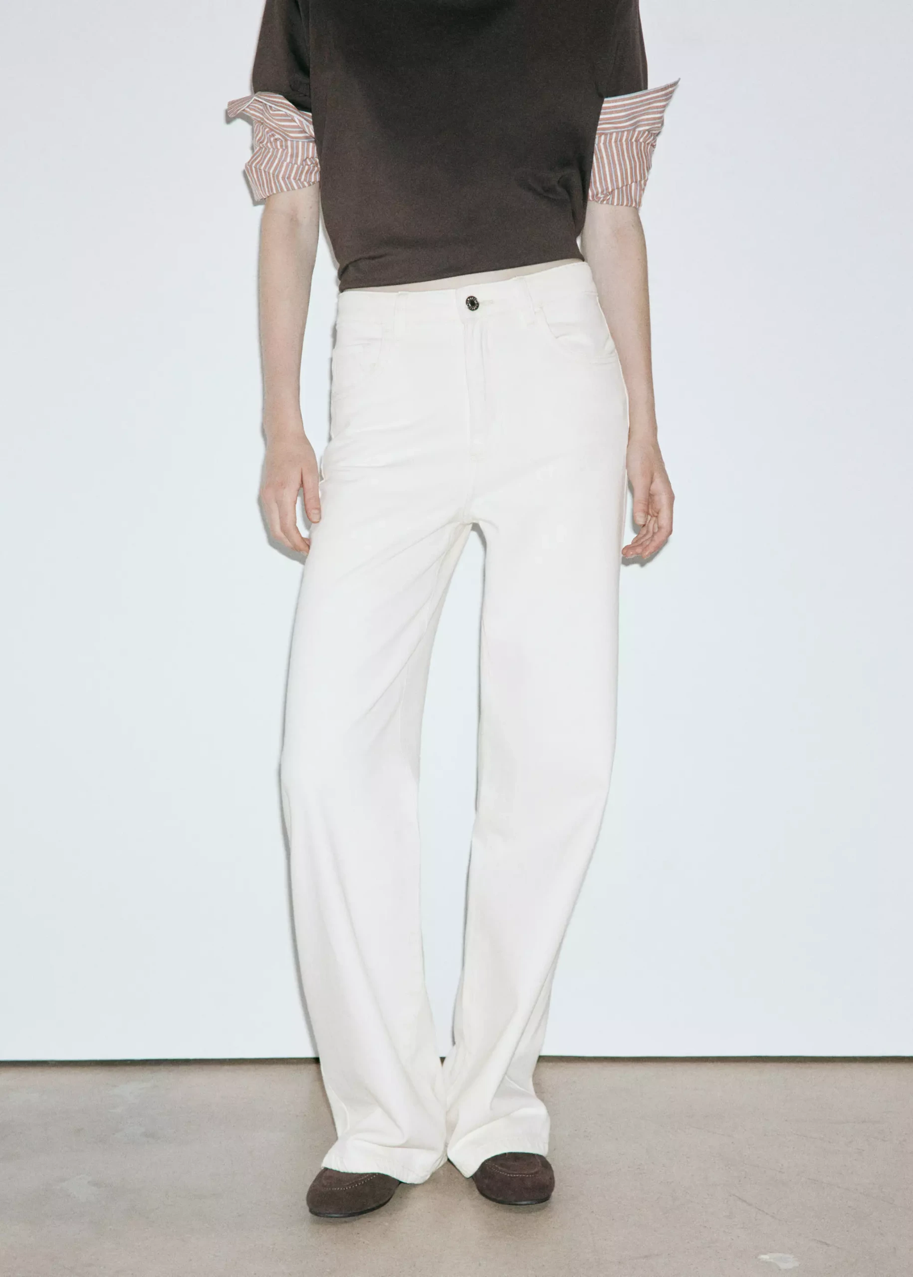 Danila High-Waisted Wide Leg Jeans - Women | Mango United Kingdom