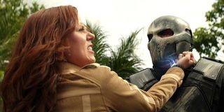 Scarlett Johansson and Frank Grillo in Captain America: Civil War