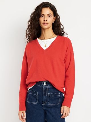 Sosoft Lite Loose V-Neck Sweater