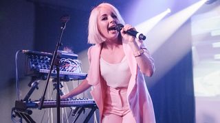 LONDON, ENGLAND - JULY 07: Little Boots performs at Oslo on July 7, 2015 in London, England. (Photo by Joseph Okpako/WireImage)