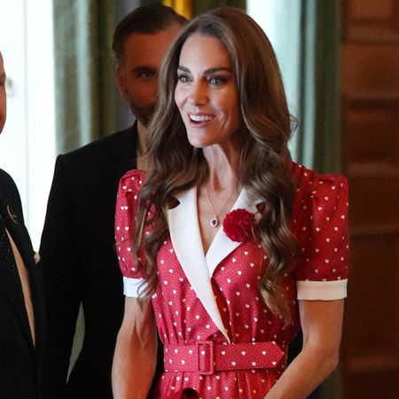 Princess Kate red polka dot dress