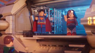 Superman and Wonder Woman make cameos on their spaceship in "The Lego Movie 2."