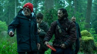 Danny Boyle directing his cast in 28 Years Later