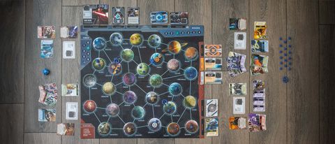A game in progress of Pandemic: Star Wars: The Clone Wars