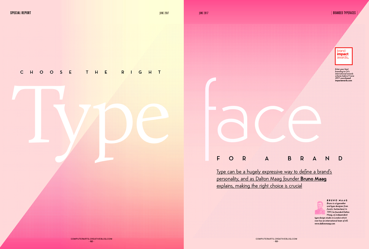 Dalton Maag's Bruno Maag explores how to choose the right typeface for a brand