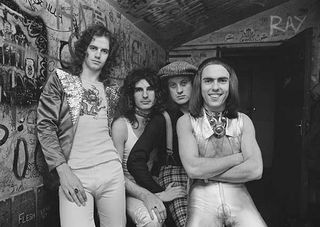 Slade backstage in 1972