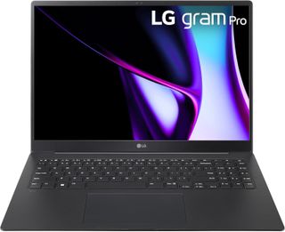 The LG Gram Pro laptop against a white background.