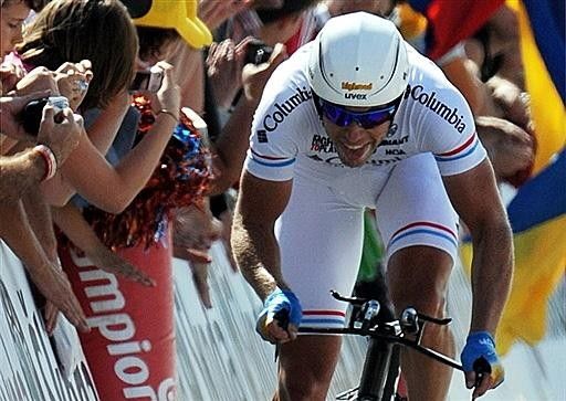 Luxembourg time trial champion Kim Kirchen (Columbia)