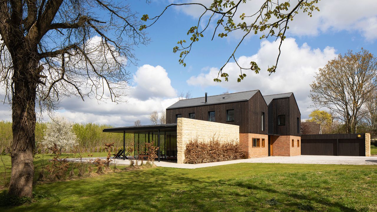 contemporary self build replacement home