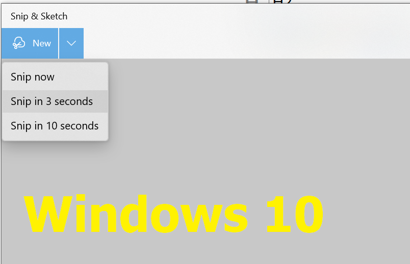 Snip and Sketch Delay لنظام التشغيل Windows 10