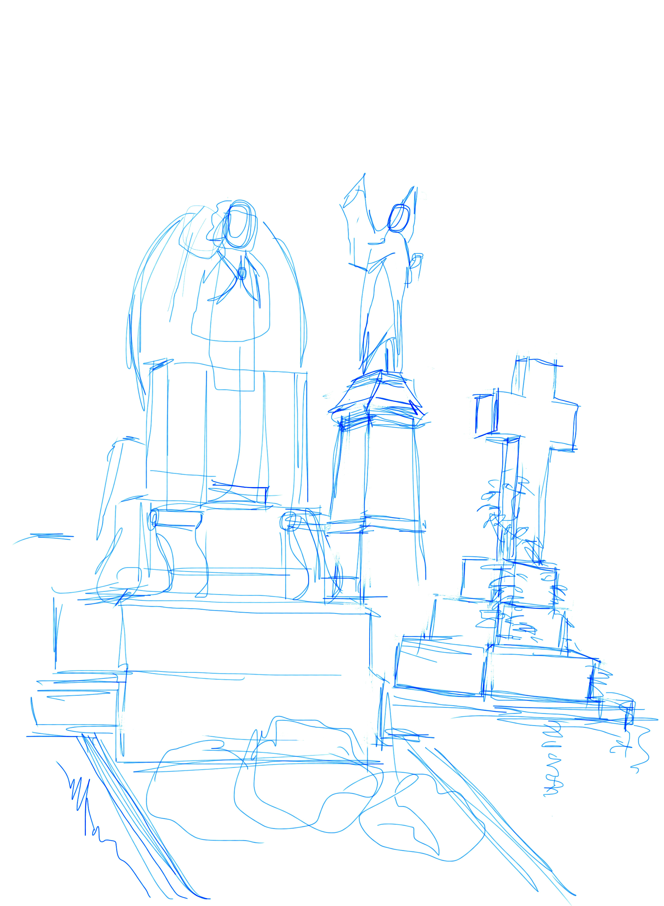 Karlsimon visits Highgate Cemetery to show how comic book techniques can be applied to digital tablet painting.